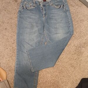 Earl Jeans Denim Blue Women's Capris